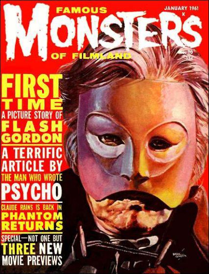 FAMOUS MONSTERS OF FILMLAND magazine cover Issue 10 January 1961