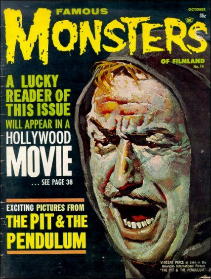 FAMOUS MONSTERS OF FILMLAND magazine cover Issue 14 October 1961