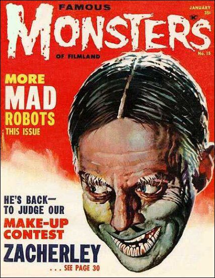 FAMOUS MONSTERS OF FILMLAND magazine cover Issue 15 January 1962