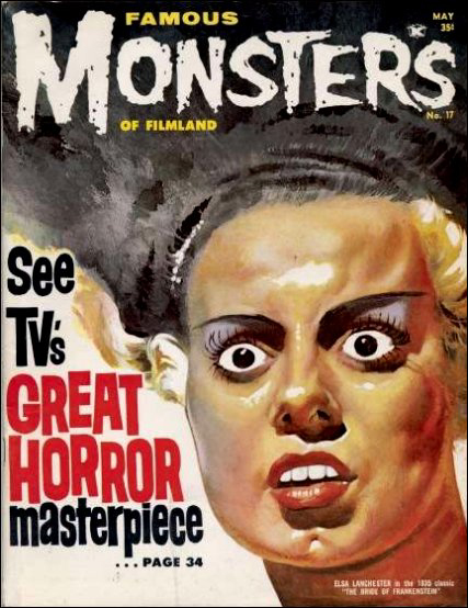 FAMOUS MONSTERS OF FILMLAND magazine cover Issue 17 May 1962