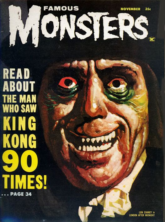 FAMOUS MONSTERS OF FILMLAND magazine cover Issue 20 November 1962