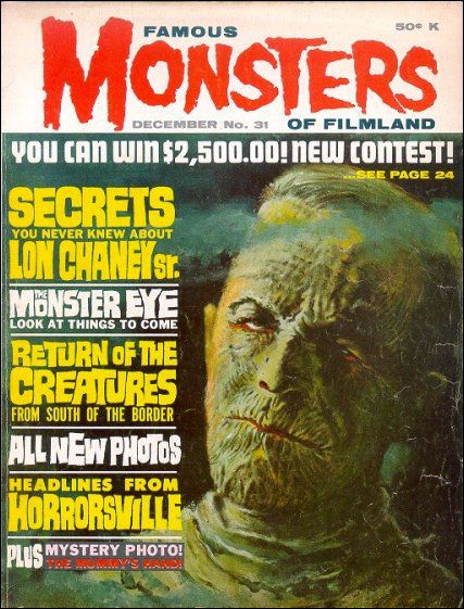 FAMOUS MONSTERS OF FILMLAND magazine cover Issue 31 December 1964