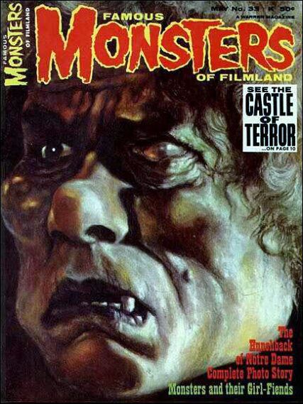 FAMOUS MONSTERS OF FILMLAND magazine cover Issue 33 May 1965