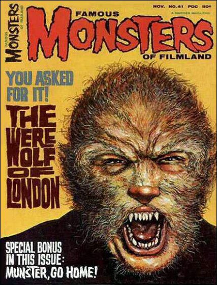 FAMOUS MONSTERS OF FILMLAND magazine cover Issue 41 November 1966