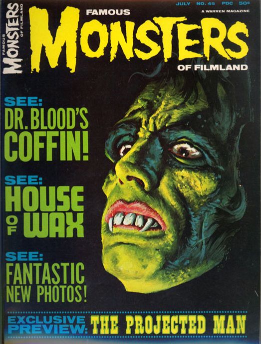 FAMOUS MONSTERS OF FILMLAND magazine cover Issue 45  1967