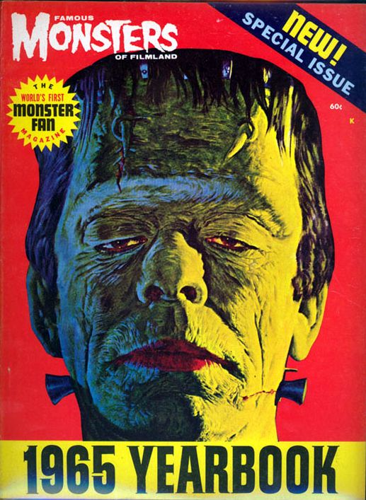FAMOUS MONSTERS OF FILMLAND magazine cover  Year Book  1965