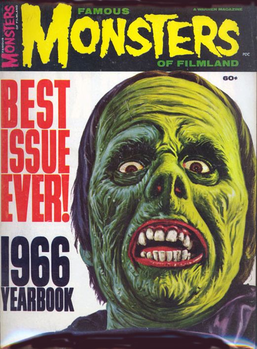 FAMOUS MONSTERS OF FILMLAND magazine cover  Year Book  1966