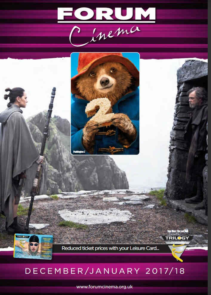 FORUM CINEMA magazine cover  December/January 2018