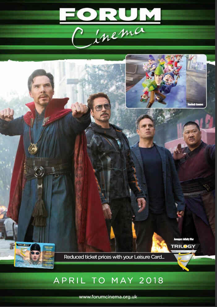 FORUM CINEMA magazine cover  April/May 2018