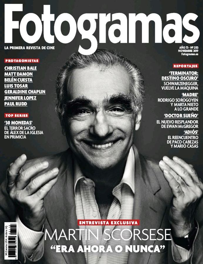 FOTOGRAMAS magazine cover Issue 2113  November 2019