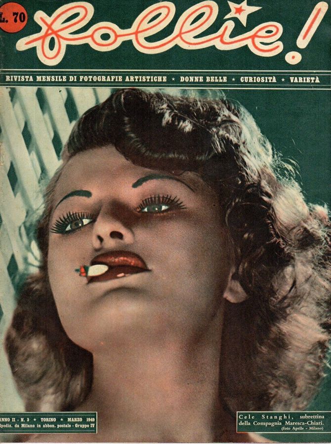 FOLLIE! magazine side cover Issue 3  March 1949