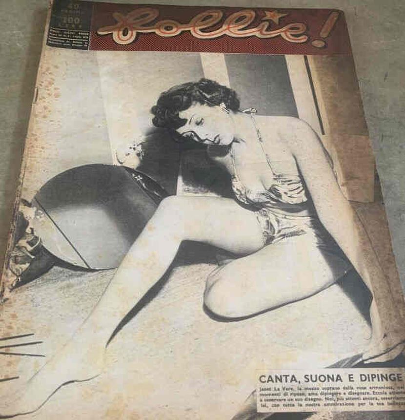 FOLLIE! magazine side cover Issue 8  July 1950
