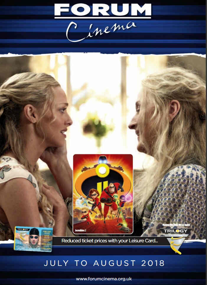 FORUM CINEMA magazine cover  July/August 2018