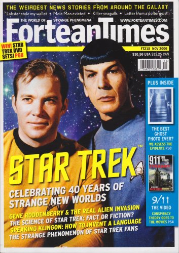 FORTEAN TIMES magazine side cover Issue 215  November 2006
