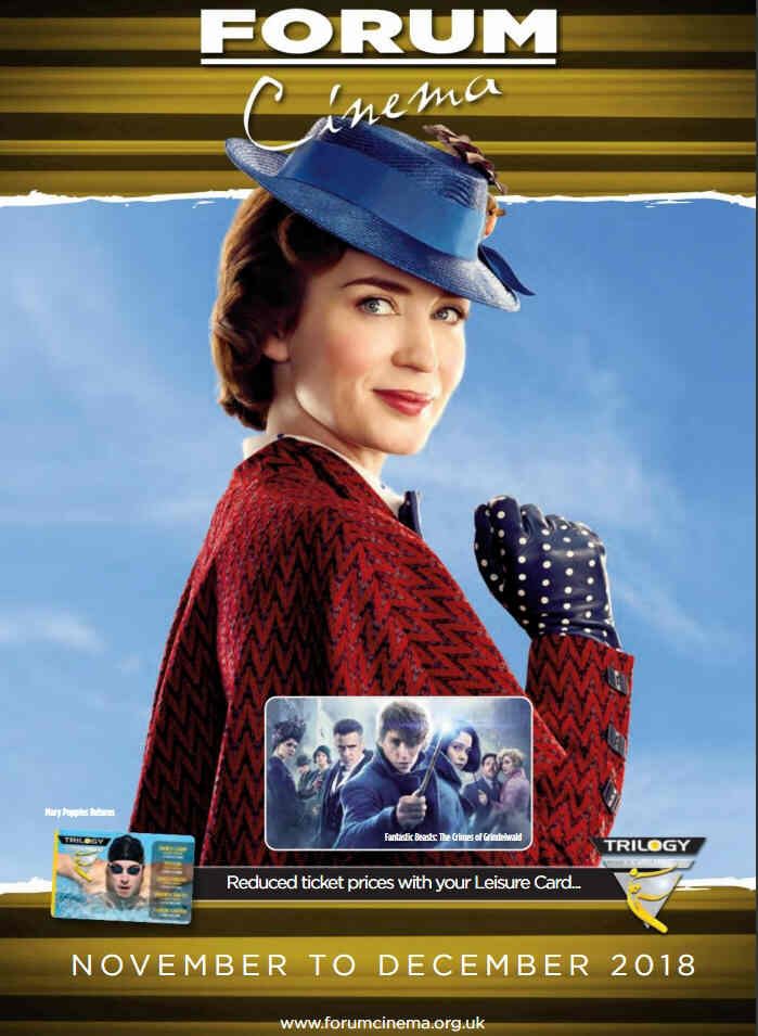 FORUM CINEMA magazine cover  November/December 2018