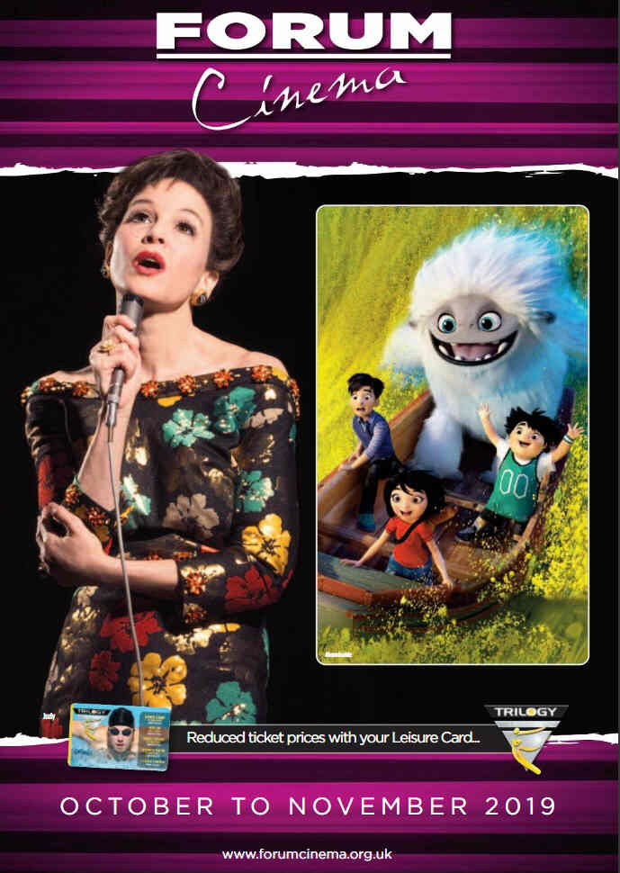 FORUM CINEMA magazine cover  October/November 2019