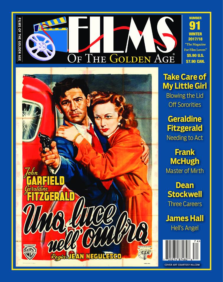 FILMS OF THE GOLDEN AGE magazine side cover Issue 91 Winter 2017