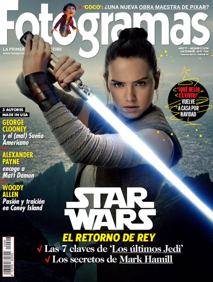 FOTOGRAMAS magazine cover Issue 2090  December 2017