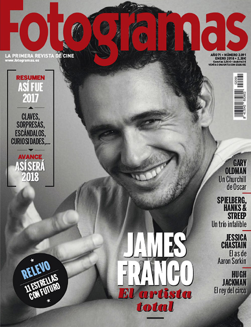 FOTOGRAMAS magazine cover Issue 2091  January 2018