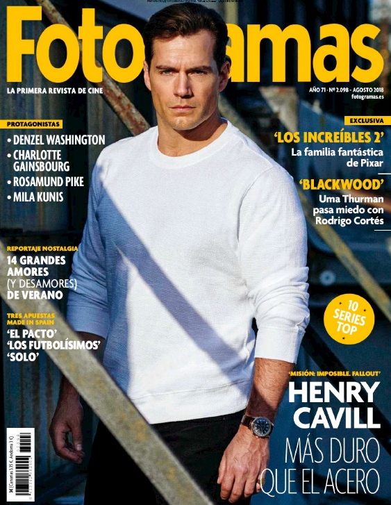 FOTOGRAMAS magazine cover Issue 2098  August 2018