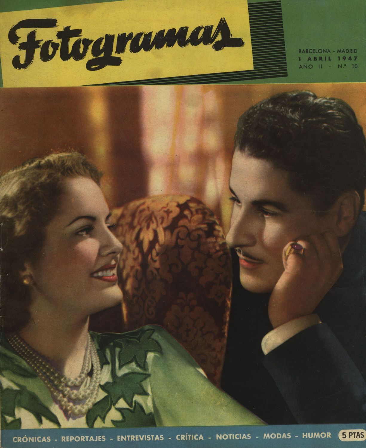 FOTOGRAMAS magazine cover Issue 10 1 April 1947