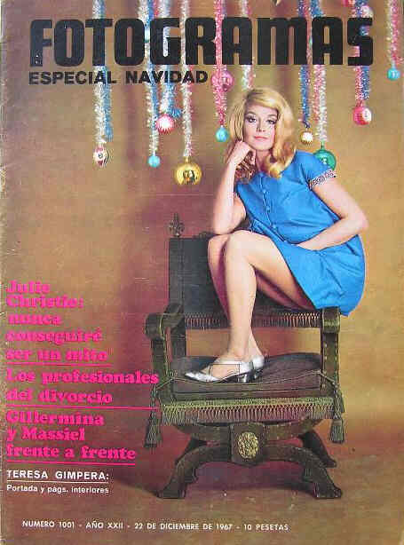 FOTOGRAMAS magazine cover Issue 1001 22 December 1967