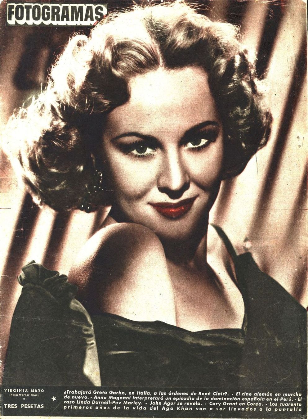 FOTOGRAMAS magazine cover Issue 102 27 October 1950