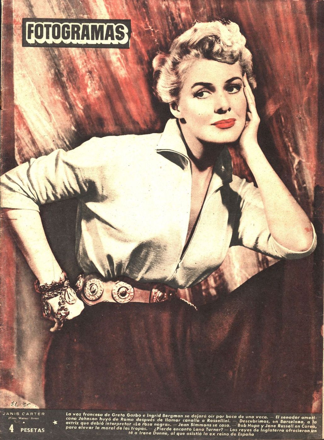 FOTOGRAMAS magazine cover Issue 104 10 November 1950