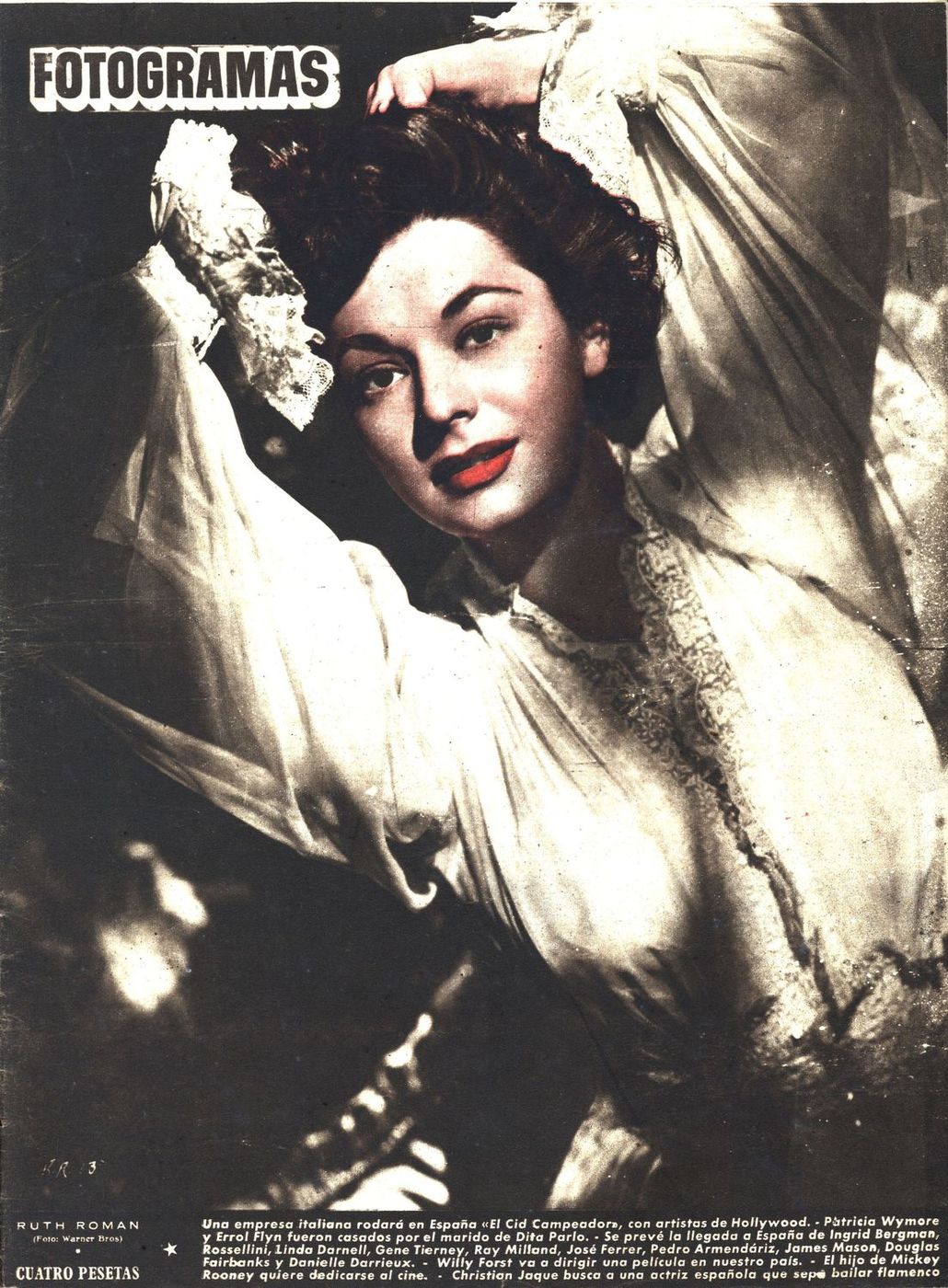 FOTOGRAMAS magazine cover Issue 105 17 November 1950
