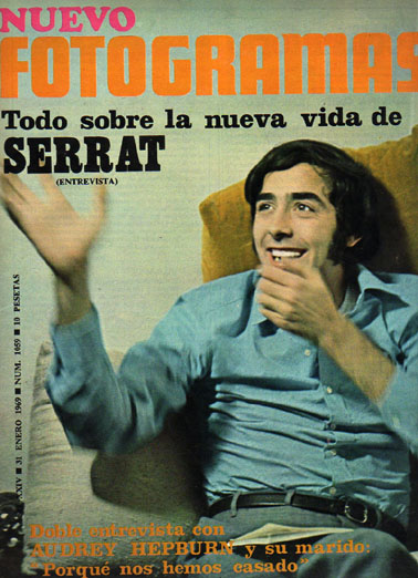 FOTOGRAMAS magazine cover Issue 1059 31 January 1969