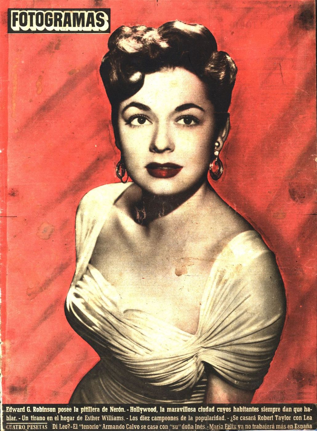 FOTOGRAMAS magazine cover Issue 106 24 November 1950