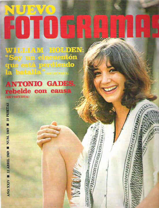 FOTOGRAMAS magazine cover Issue 1069 11 April 1969