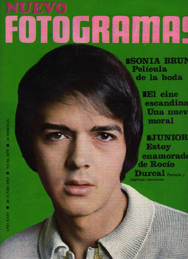 FOTOGRAMAS magazine cover Issue 1079 20 June 1969