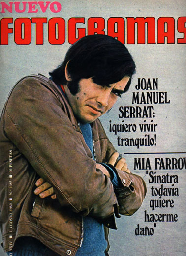 FOTOGRAMAS magazine cover Issue 1085 1 August 1969