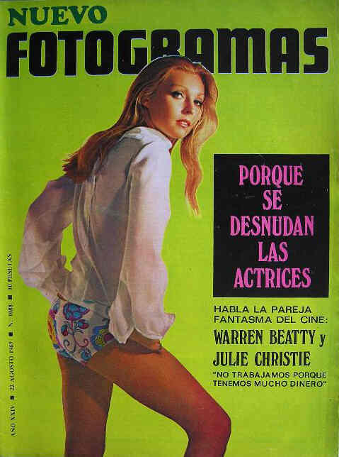 FOTOGRAMAS magazine cover Issue 1088 22 August 1969