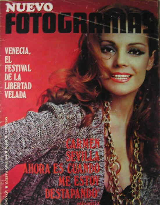 FOTOGRAMAS magazine cover Issue 1091 12 September 1969