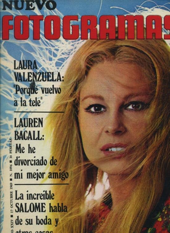 FOTOGRAMAS magazine cover Issue 1096 17 October 1969