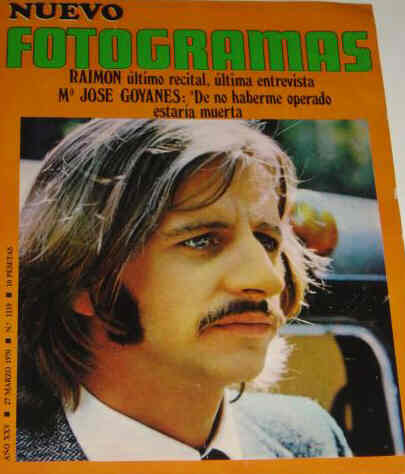 FOTOGRAMAS magazine cover Issue 1119 27 March 1970