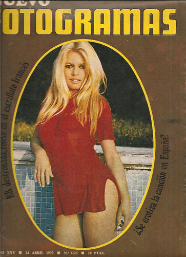 FOTOGRAMAS magazine cover Issue 1123 24 April 1970