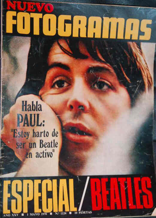 FOTOGRAMAS magazine cover Issue 1124 1 May 1970