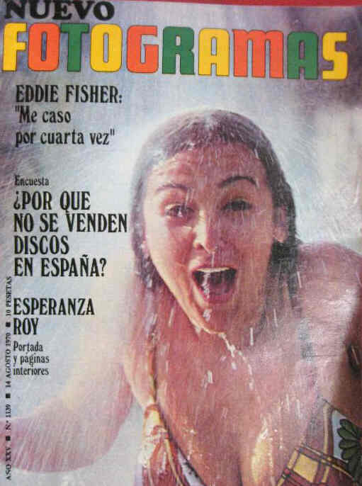 FOTOGRAMAS magazine cover Issue 1139 14 August 1970