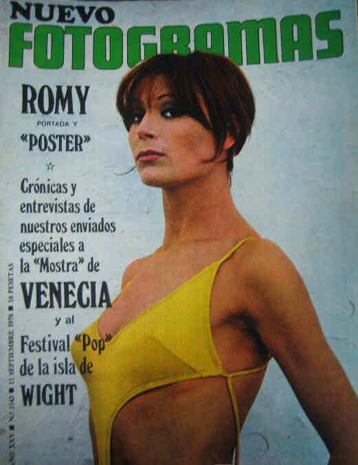 FOTOGRAMAS magazine cover Issue 1143 11 September 1970