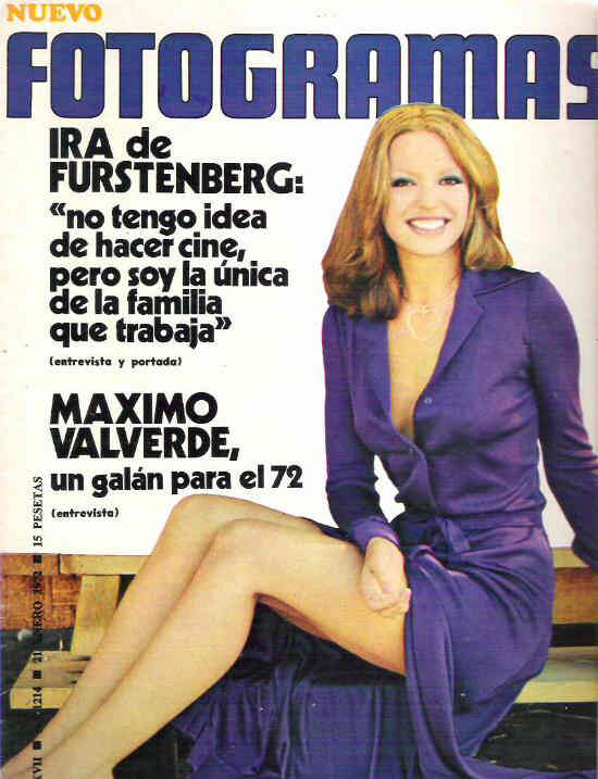 FOTOGRAMAS magazine cover Issue 1214 21 January 1972