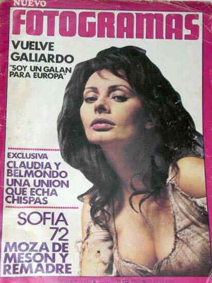 FOTOGRAMAS magazine cover Issue 1243 11 August 1972