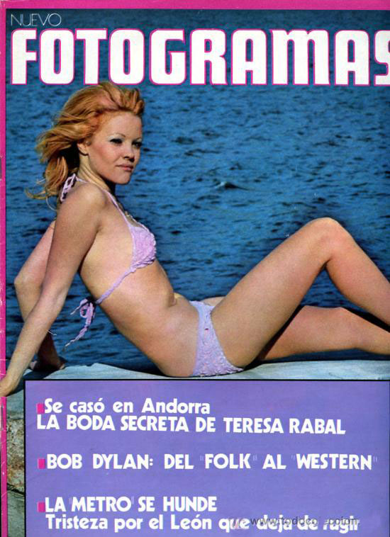 FOTOGRAMAS magazine cover Issue 1304 12 October 1973