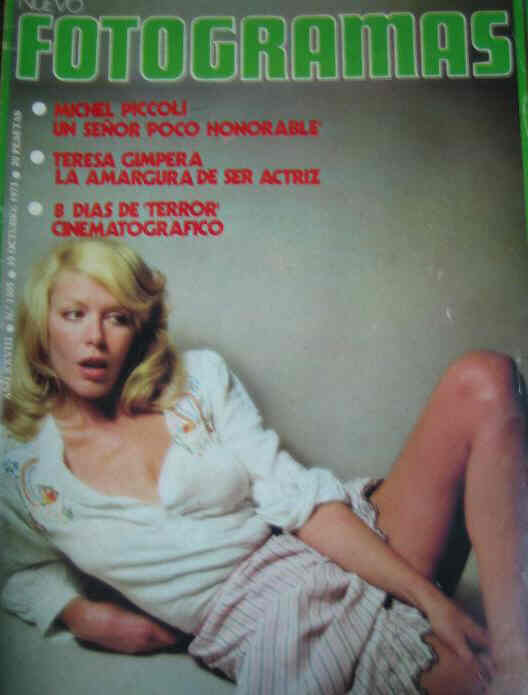 FOTOGRAMAS magazine cover Issue 1305 19 October 1973