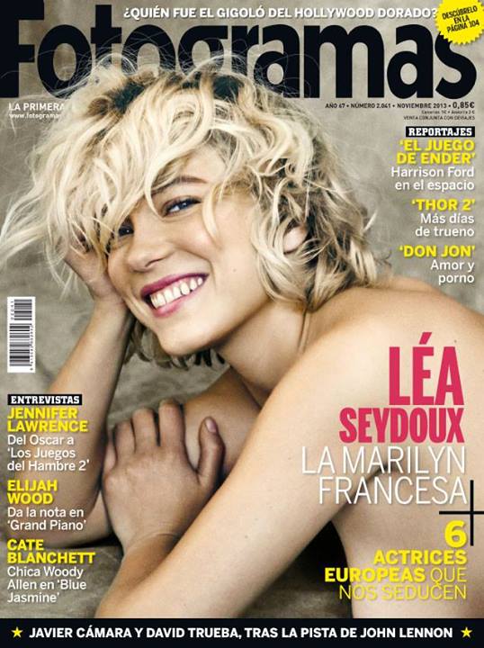 FOTOGRAMAS magazine cover Issue 2041 November 2013