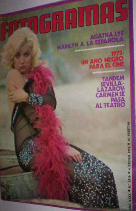 FOTOGRAMAS magazine cover Issue 1316 4 January 1974