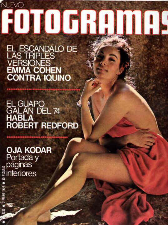 FOTOGRAMAS magazine cover Issue 1333 3 May 1974