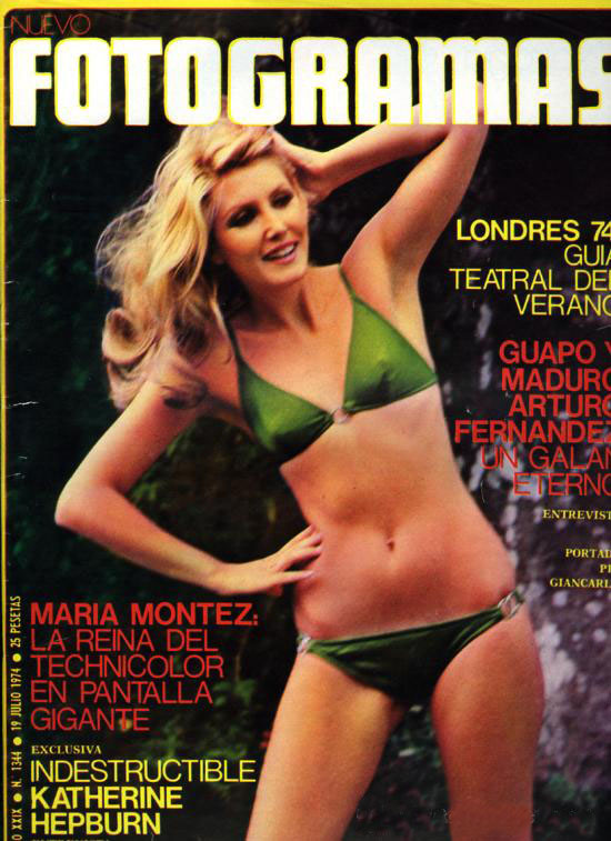 FOTOGRAMAS magazine cover Issue 1344 19 July 1974